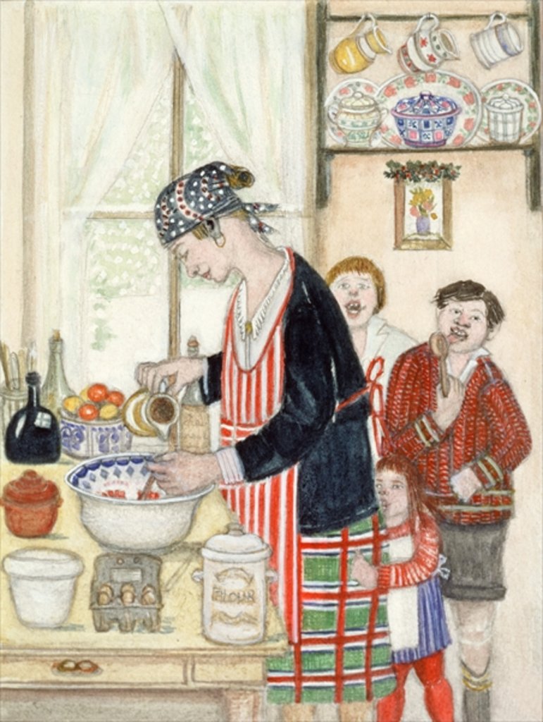 Detail of Christmas Pudding by Gillian Lawson