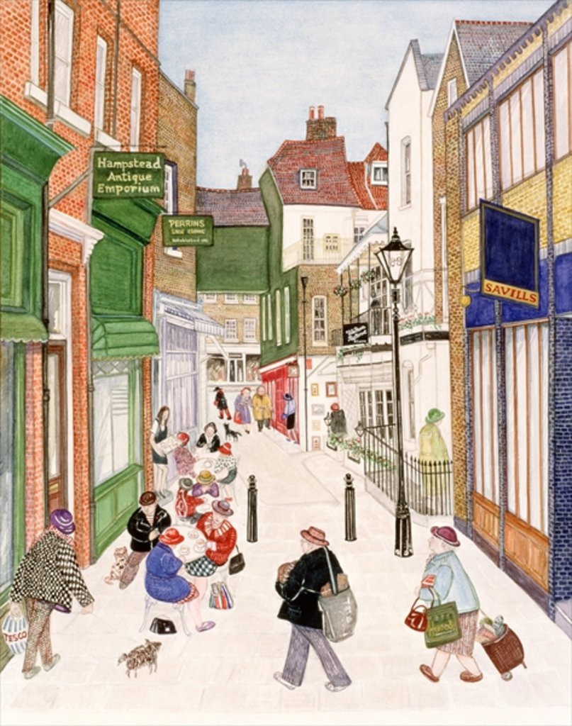 Detail of Perrins Court by Gillian Lawson