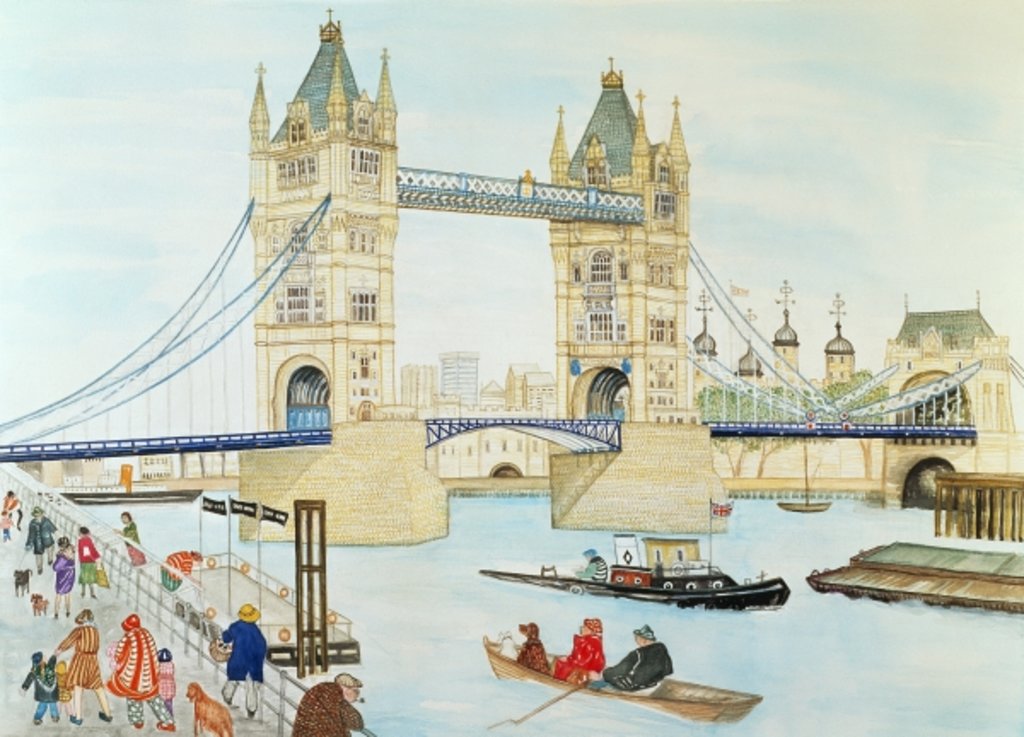 Detail of Tower Bridge, London by Gillian Lawson