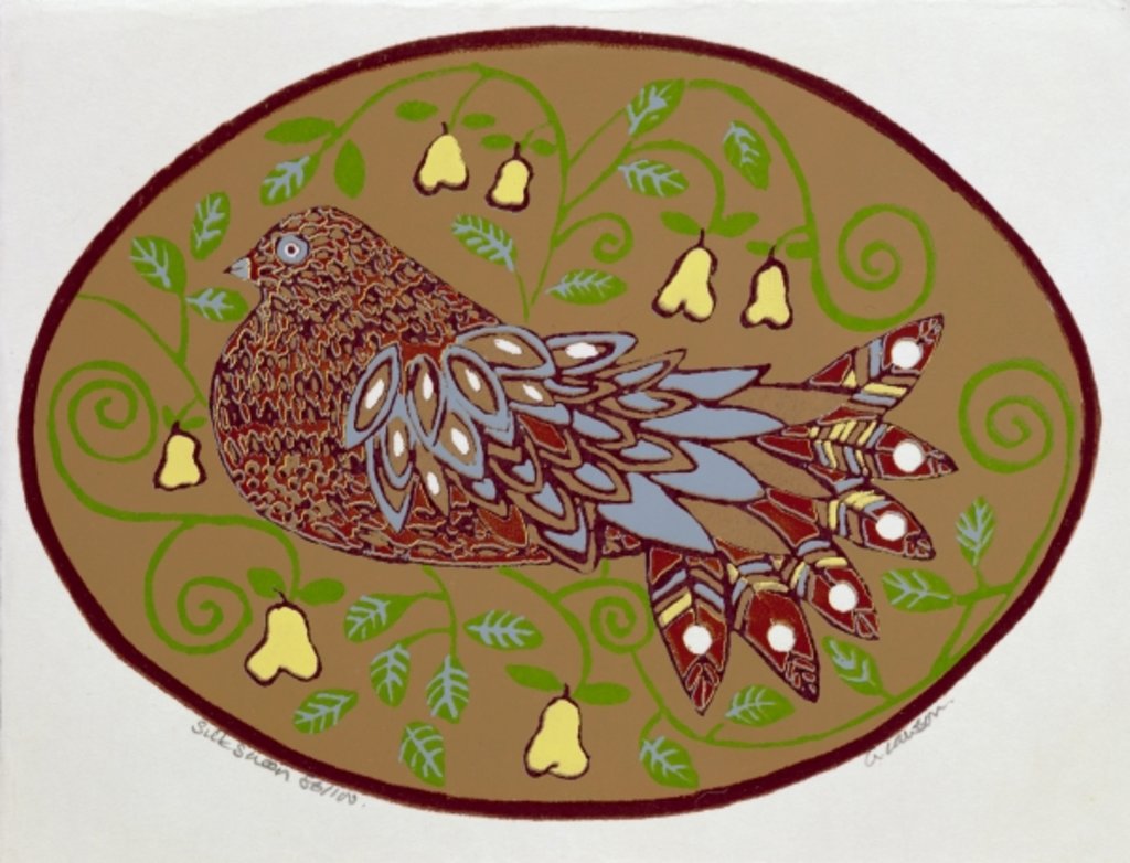Detail of Partridge in a Pear Tree by Gillian Lawson