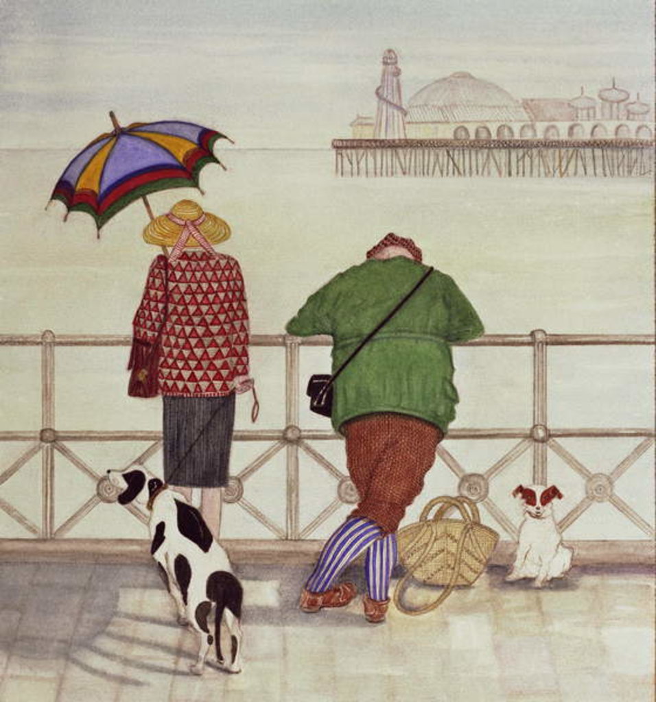 Detail of Brighton Pier, 1986 by Gillian Lawson