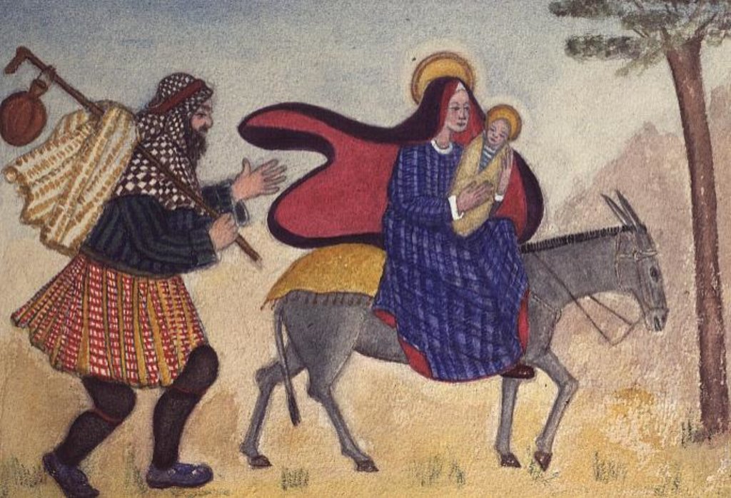 Detail of Flight Into Egypt IV by Gillian Lawson