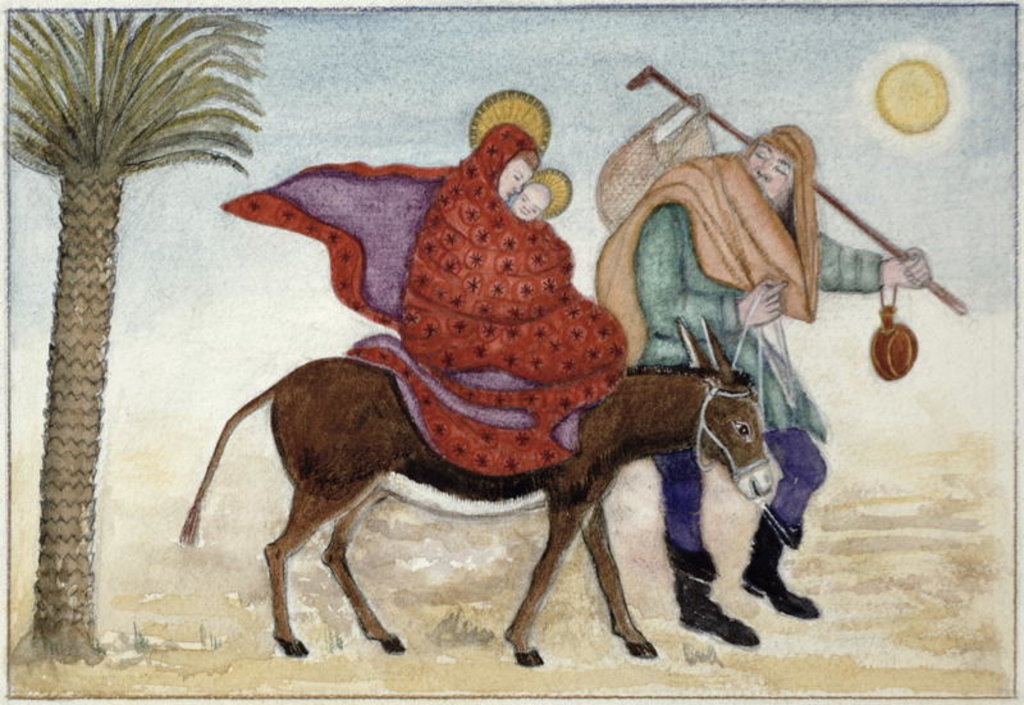 Detail of Flight Into Egypt III by Gillian Lawson