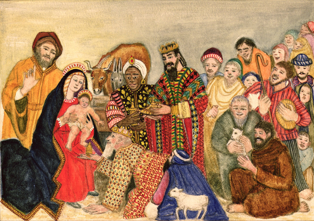 Detail of Nativity Scene by Gillian Lawson