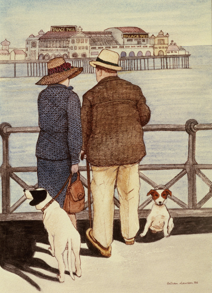 Detail of Looking Out to Sea by Gillian Lawson