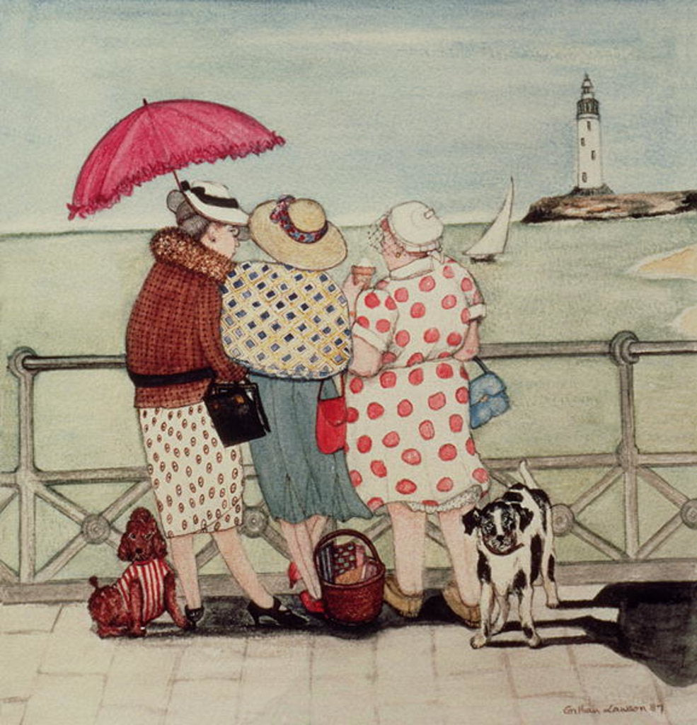 Detail of At the Seaside, 1987 by Gillian Lawson