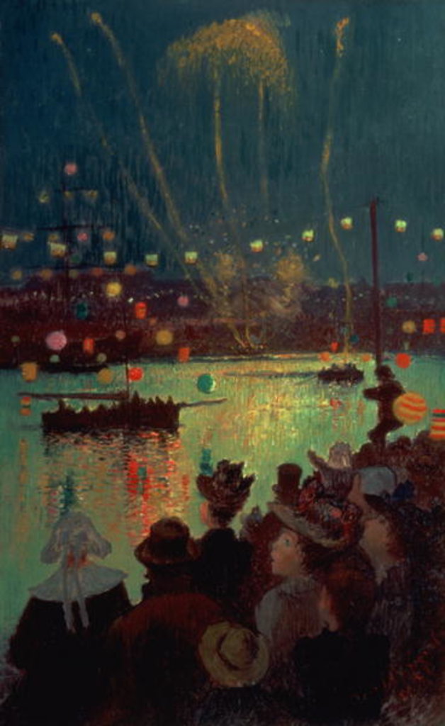 Detail of Bastille Day at Lorient, 1892 by Henry Moret