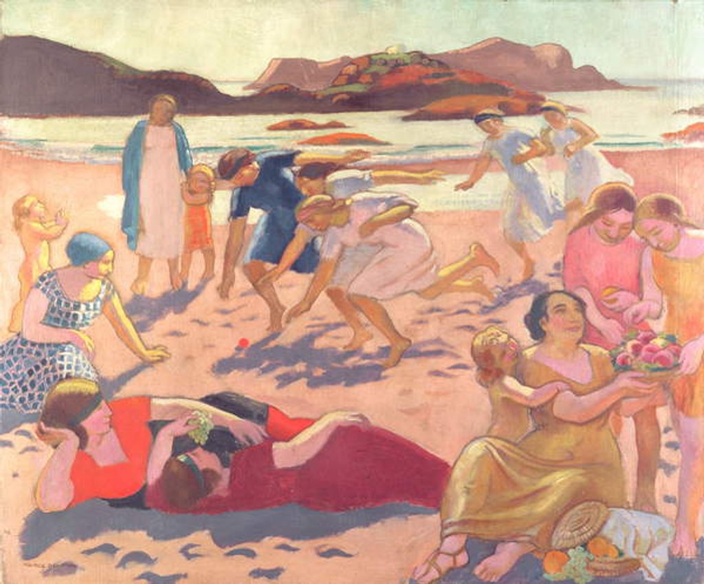 Detail of Ball Game on the Beach, 1922 by Maurice Denis