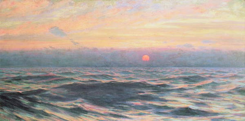 Detail of Sunset, c.1900 by Alexander Harrison