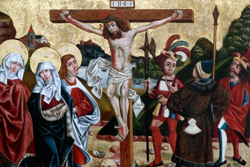 Detail of The crucifixion by Martin Schongauer