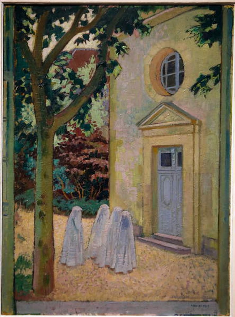Detail of Les communiantes devant la chapelle du prieure 1917 by Maurice Denis