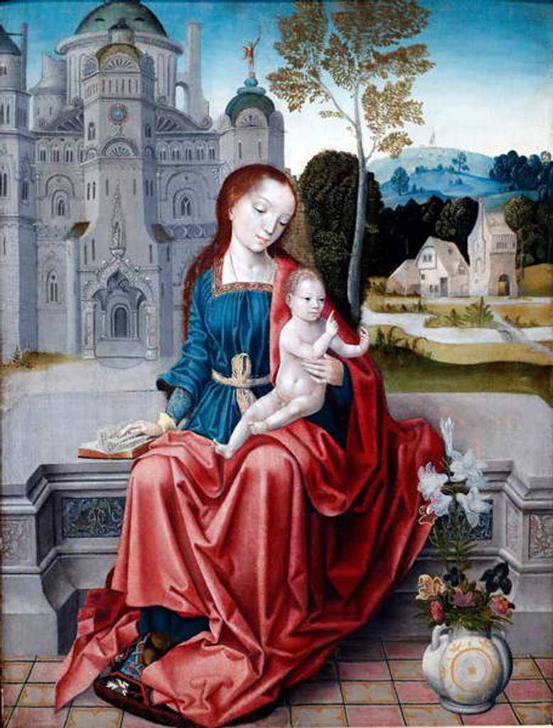 Detail of Virgin and Child, c.1520-30 by Flemish School