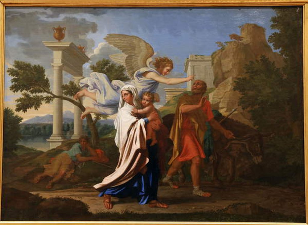 Detail of The Flight to Egypt, 1657 by Nicolas Poussin