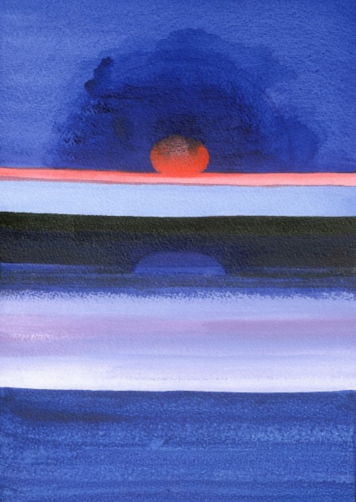 Detail of Seascape, Sunset, Helsinki, 1991 by Izabella Godlewska de Aranda