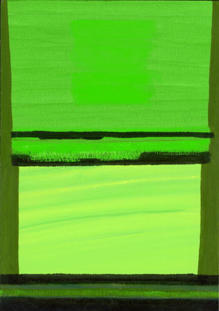 Detail of Kensington Gardens Series: Green on Green by Izabella Godlewska de Aranda