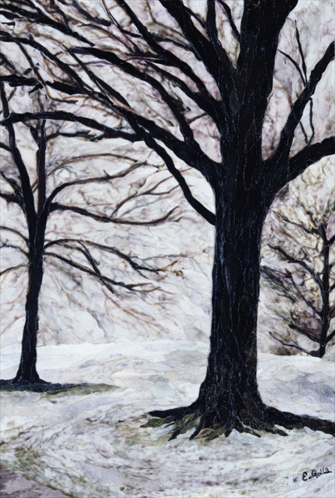 Detail of Winter Trees, Greenwich Park, 2004 by Ellen Golla