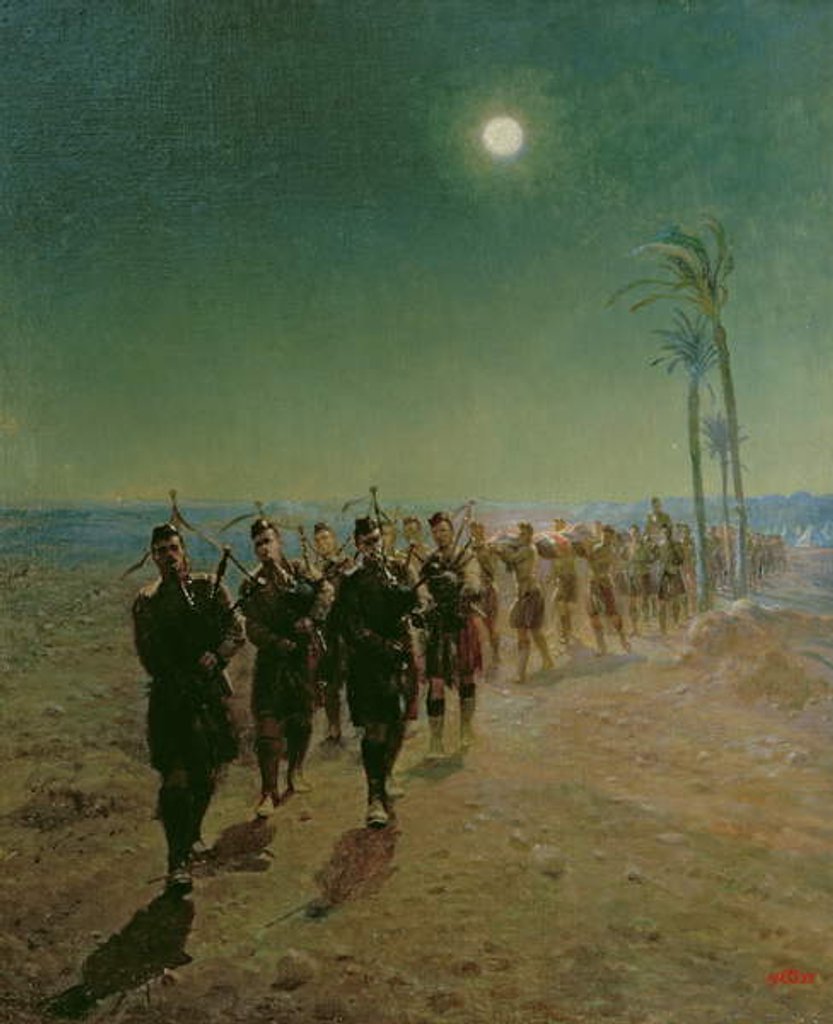 Detail of A 'Lament' in the Desert, 1925 by Lady Butler