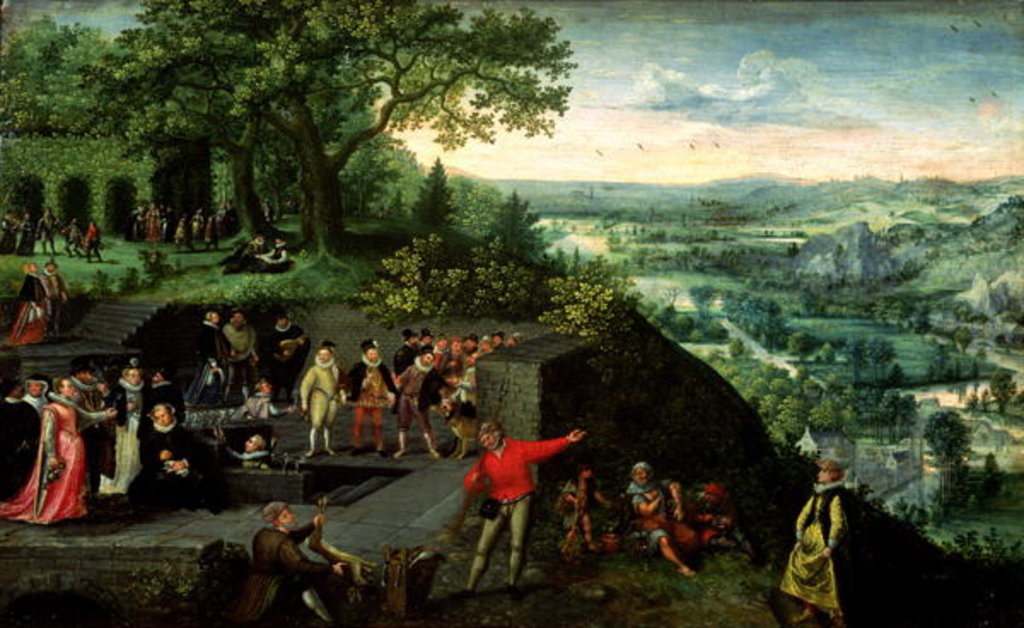 Detail of Rudolf II and the Drunkard, 1593 by Lucas van Valckenborch