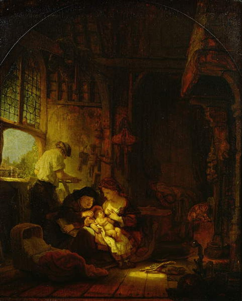 Detail of The Carpenter's Shop, 1640 by Rembrandt Harmensz. van Rijn