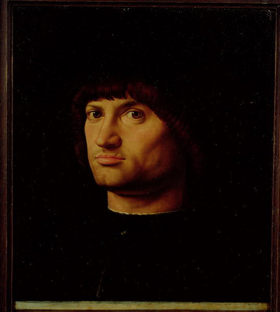 Detail of Le Condottiere, 1475 by Antonello da Messina