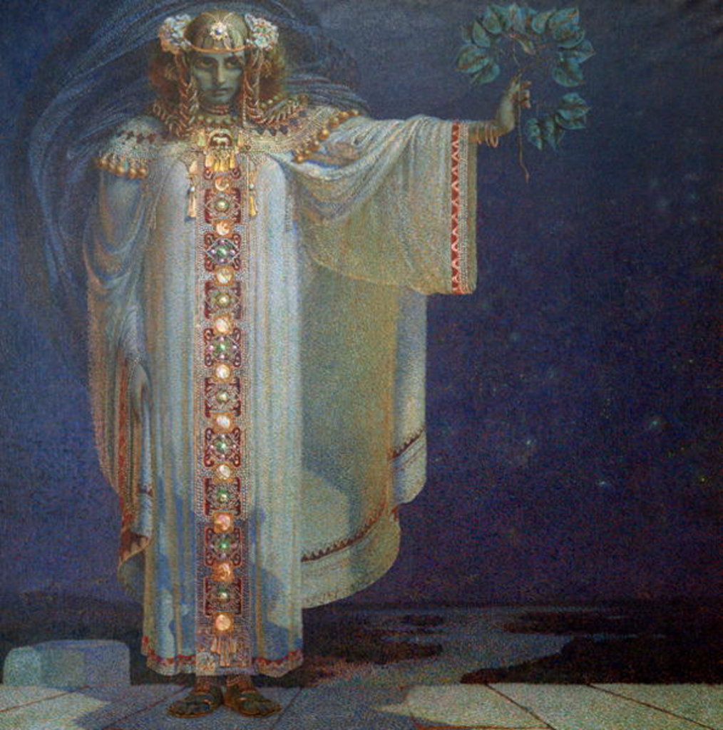 Detail of The Prophetess Libuse, 1893 by Vitezlav Karel Masek