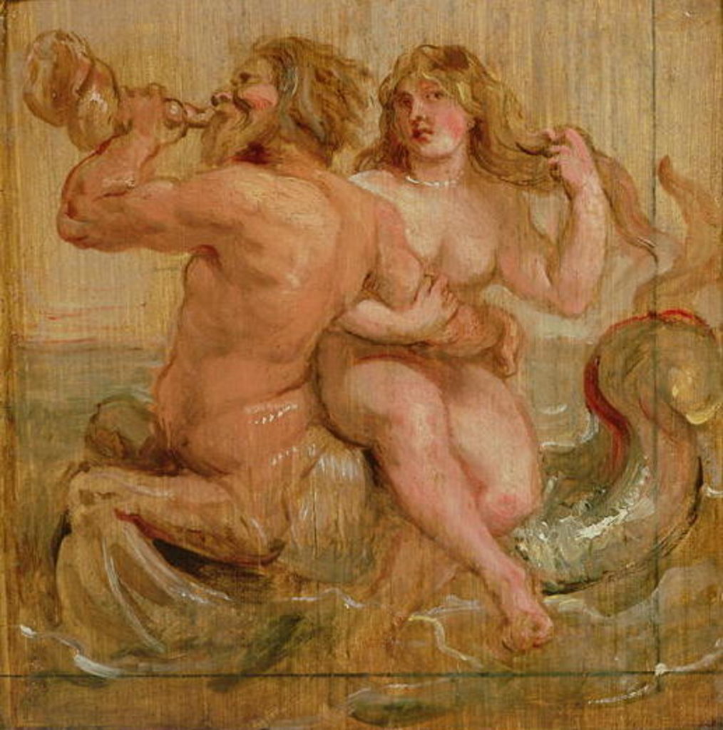 Detail of Nereid and Triton, 1636 by Peter Paul Rubens
