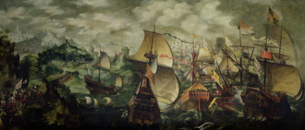 Detail of The Armada, 1588 by Nicholas Hilliard