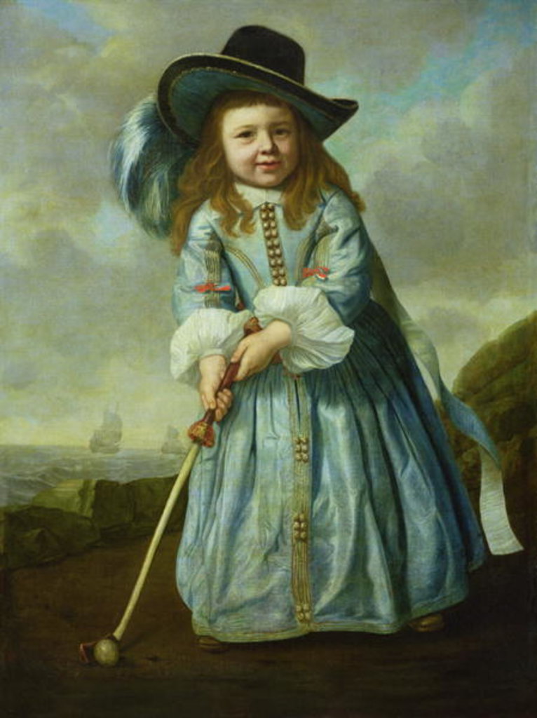 Detail of Child Playing Golf by Aelbert Cuyp
