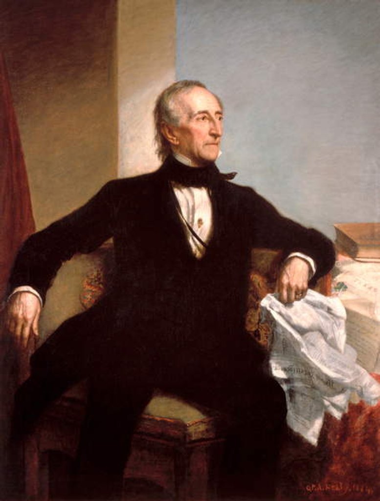 Detail of Official Portrait of President John Tyler by George P. A. Healy, 1859 by George Peter Alexander Healy