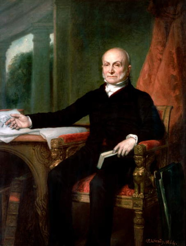 Detail of Official Portrait of President John Quincy Adams by George P.A. Healy, 1858 by George Peter Alexander Healy