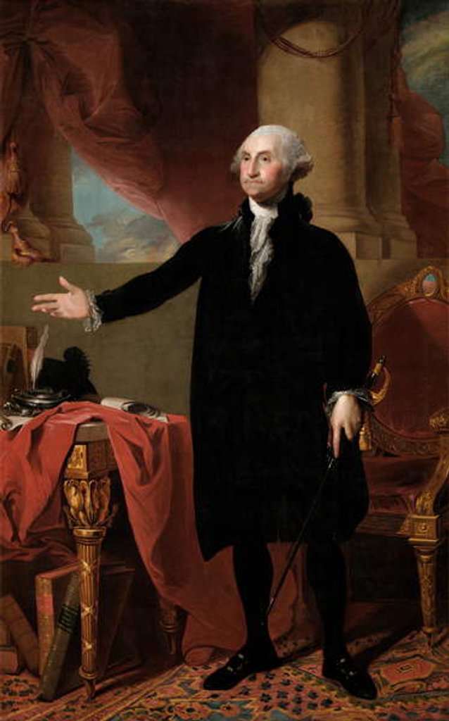 Detail of Portrait of George Washington, 1779 by Gilbert Stuart