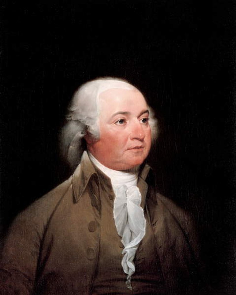 Detail of Portrait of John Adams, 1792-93 by John Trumbull