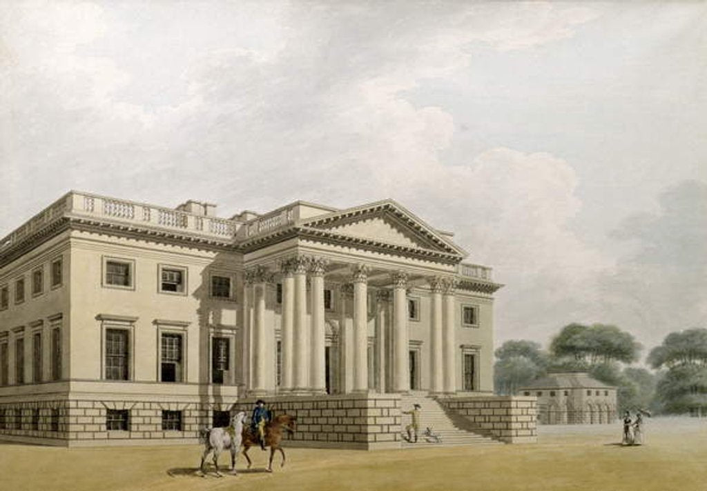 Detail of The Great Portico of Gorhambury by Thomas Malton Jnr.