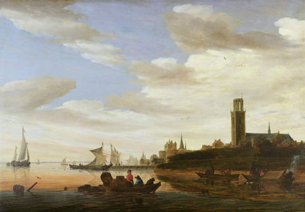 Detail of Haarlem, 1667 by Salomon van Ruisdael or Ruysdael