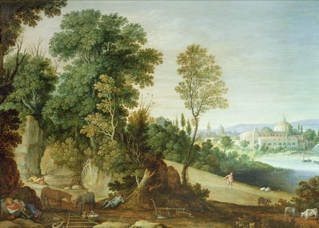 Detail of The Parable of the Devil Sowing Tares while the Farmer Sleeps by Adriaen I van Nieulandt