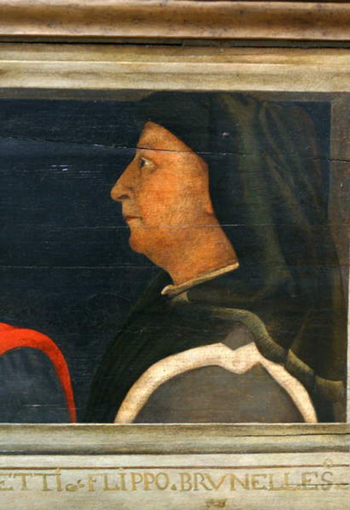 Detail of Cassone with 5 portraits of the Masters of the Florentine Renaissance by Anonymous