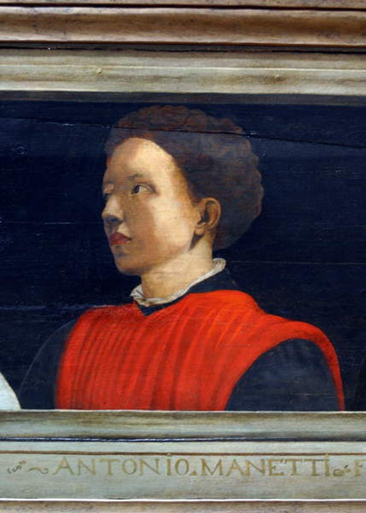 Detail of Cassone with 5 portraits of the Masters of the Florentine Renaissance by Anonymous