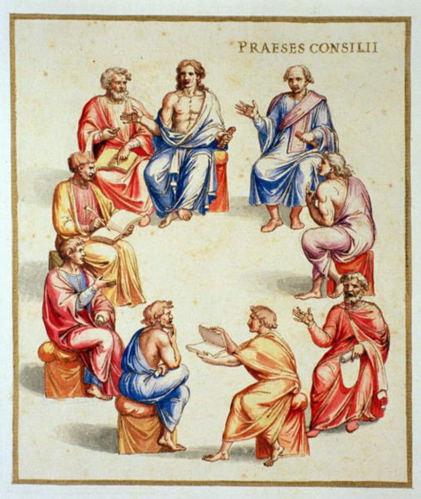 Detail of Ms Gen 1496 Plate CXXXIII Senate, 1674 by Pietro Santi Bartoli