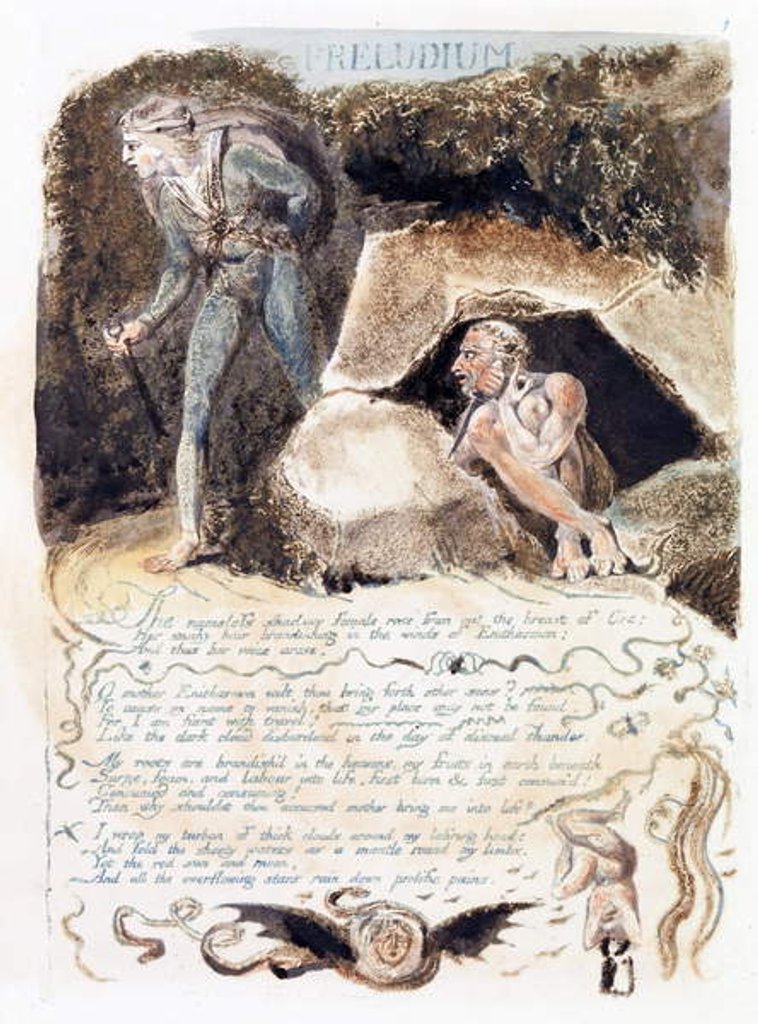 Detail of Illustration from 'Europe: a Prophecy', Lambeth, 1794 by William Blake