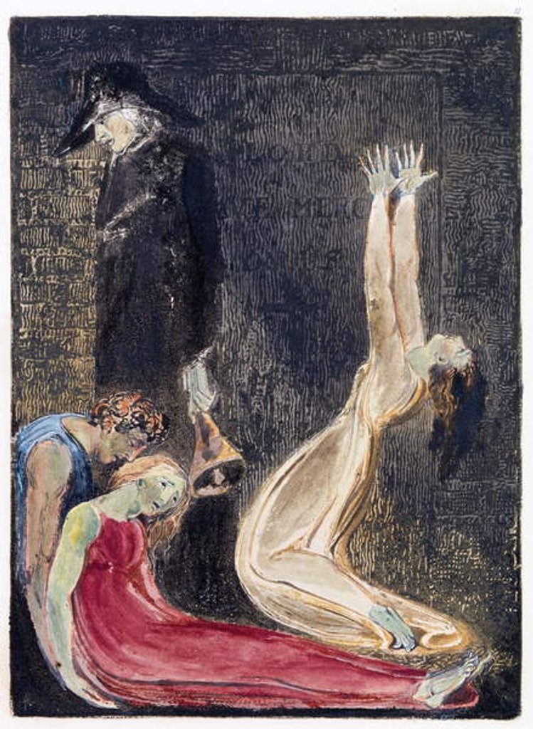 Detail of Illustration from 'Europe: a Prophecy', Lambeth, 1794 by William Blake