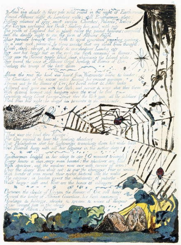 Detail of Illustration from 'Europe: a Prophecy', Lambeth, 1794 by William Blake