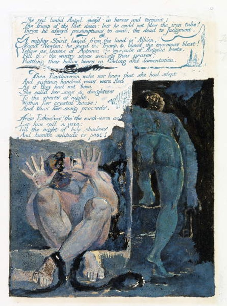 Detail of Illustration from 'Europe: a Prophecy', Lambeth, 1794 by William Blake