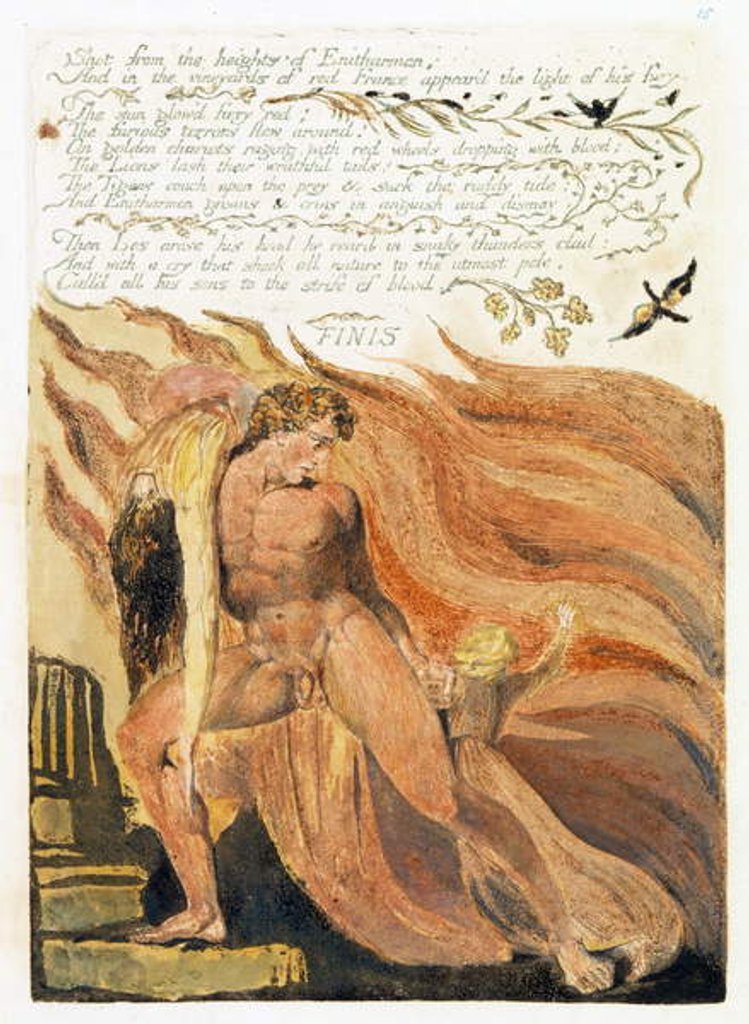 Detail of Illustration from 'Europe: a Prophecy', Lambeth, 1794 by William Blake