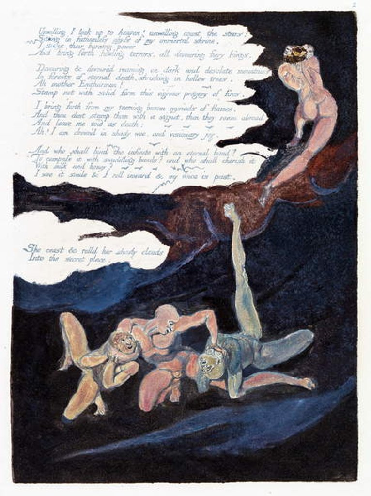 Detail of Illustration from 'Europe: a Prophecy', Lambeth, 1794 by William Blake