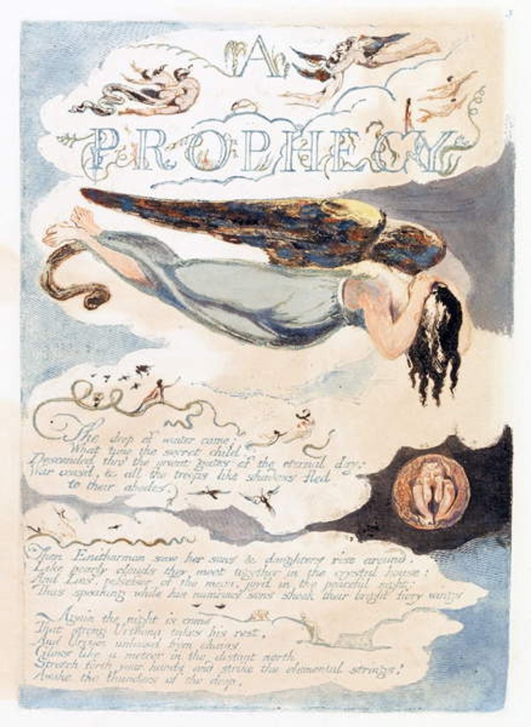 Detail of Illustration from 'Europe: a Prophecy', Lambeth, 1794 by William Blake