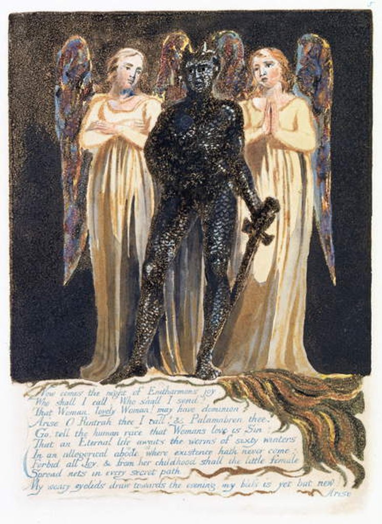Detail of Illustration from 'Europe: a Prophecy', Lambeth, 1794 by William Blake