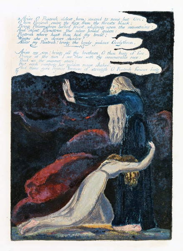Detail of Illustration from 'Europe: a Prophecy', Lambeth, 1794 by William Blake