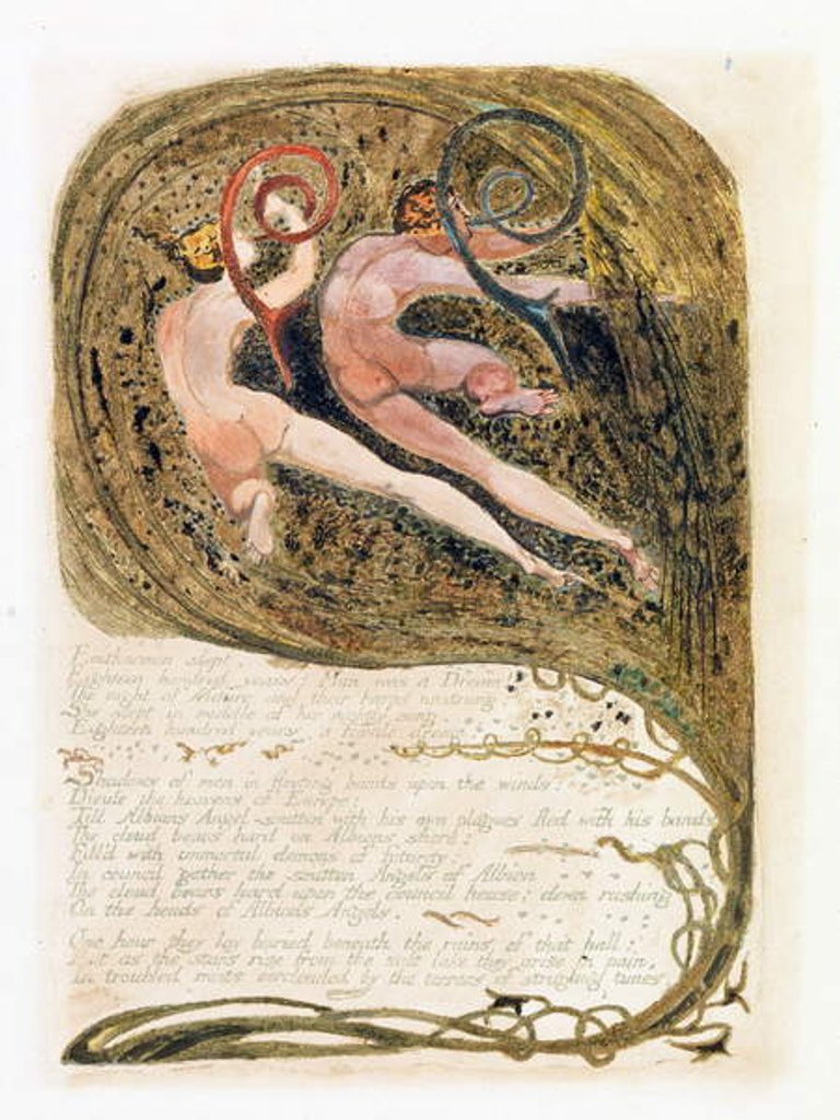 Detail of Illustration from 'Europe: a Prophecy', Lambeth, 1794 by William Blake