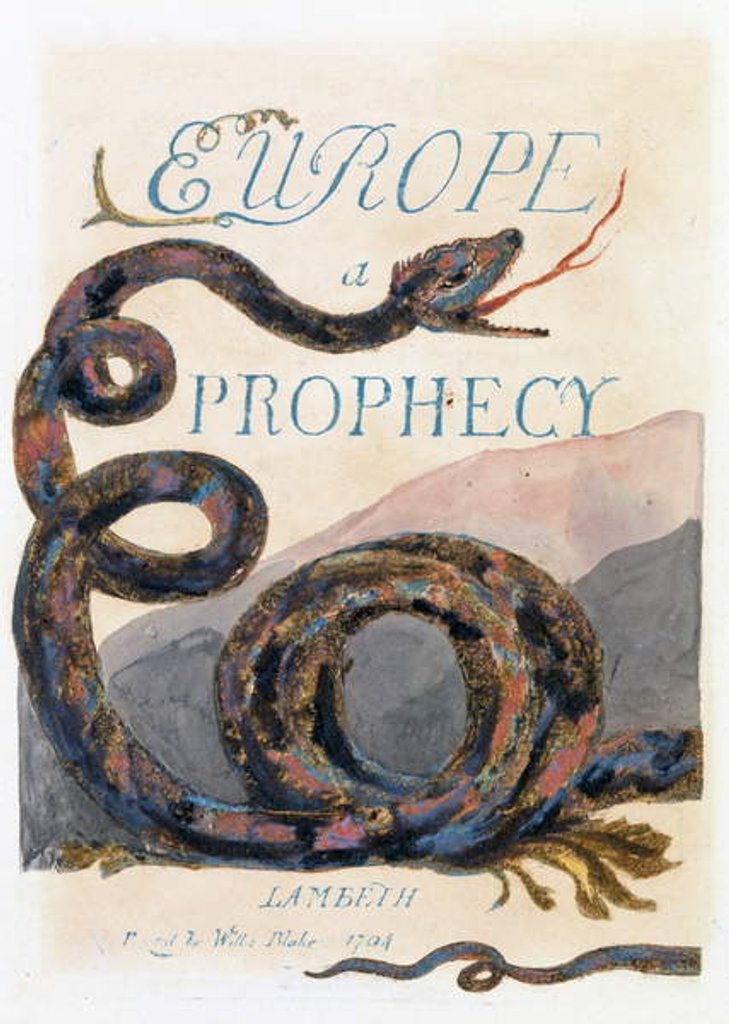 Detail of Illustration from 'Europe: a Prophecy', Lambeth, 1794 by William Blake