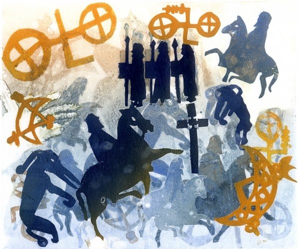 Detail of Harvest FEstival by Gloria Wallington